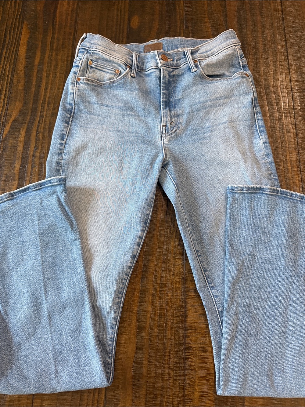 Mother Light Blue Flare Jeans